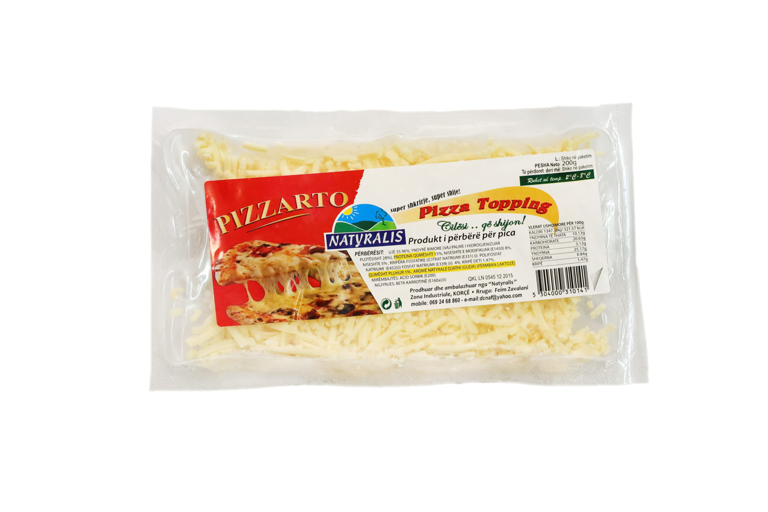 Djath Pizzarto Natyralis